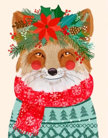Floral Fox Animal Art Paint By Numbers