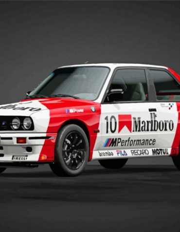 High-Speed Marlboro Racing Paint By Numbers