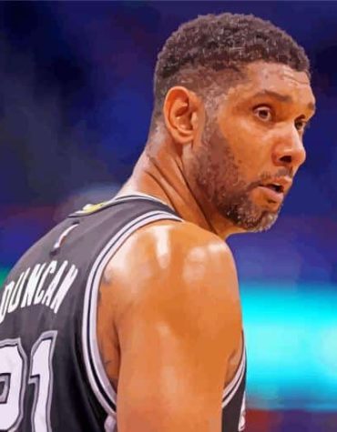 Timothy Duncan Basketball Legend Paint By Numbers