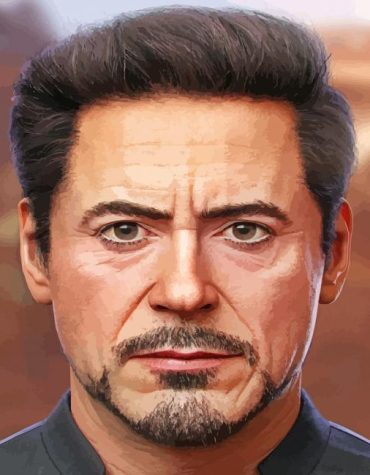 Stylish Tony Stark Paint By Numbers