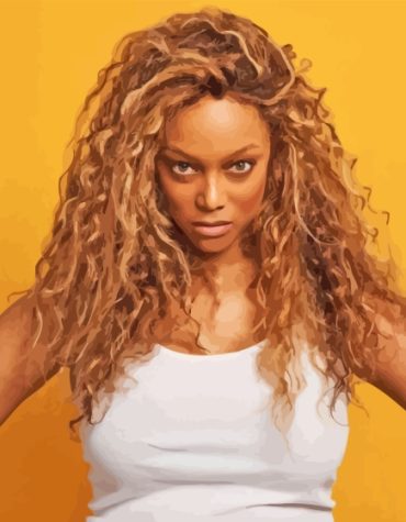 Tyra Banks Iconic Model Paint By Numbers