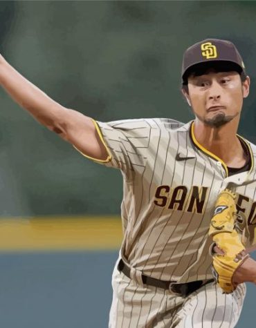 Yu Darvish Baseball Star Paint By Numbers