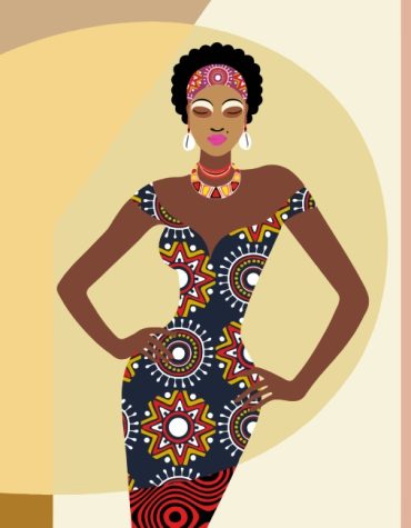 Elegant Black Woman Paint By Numbers