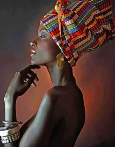 Beautiful African Woman Paint By Numbers