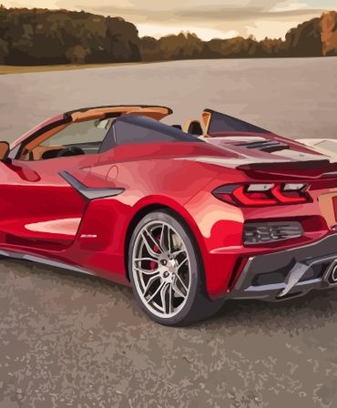C8 Corvette Convertible Paint By Numbers