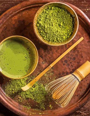 Green Matcha Delights Paint By Numbers