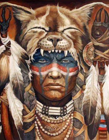 Native American Portrait Paint By Numbers