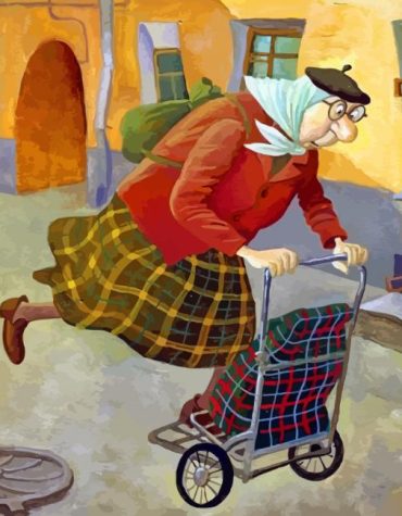 Elegant Old Woman Paint By Numbers