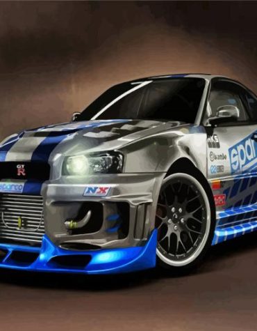 Skyline Gtr Car Paint By Numbers