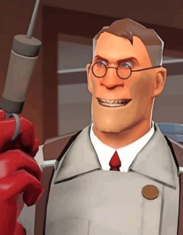Team Fortress Characters Paint By Numbers