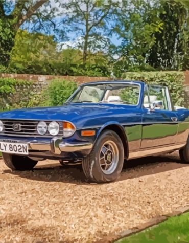 Classic Triumph Stag Paint By Numbers