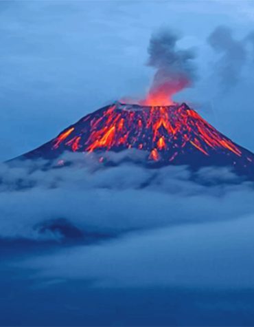 Volcanic Landscape Paint By Numbers