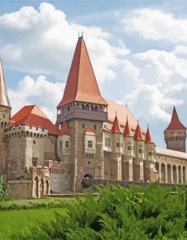 Corvin Castle Sunset Paint By Numbers