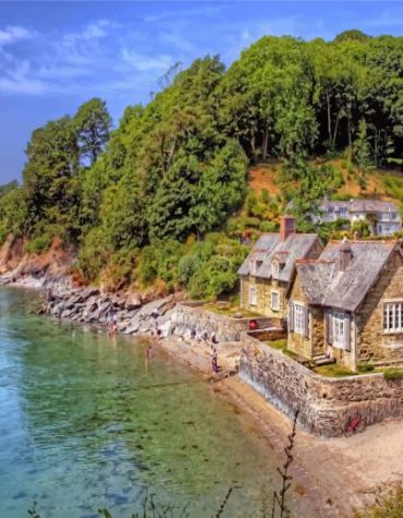 Cottages By The Ocean Paint By Numbers