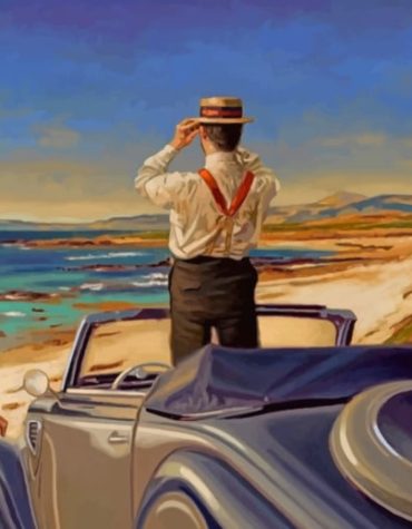 Romantic Beach Lovers Paint By Numbers