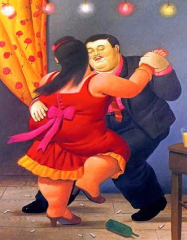 Botero Fat Couple Dance Paint By Numbers