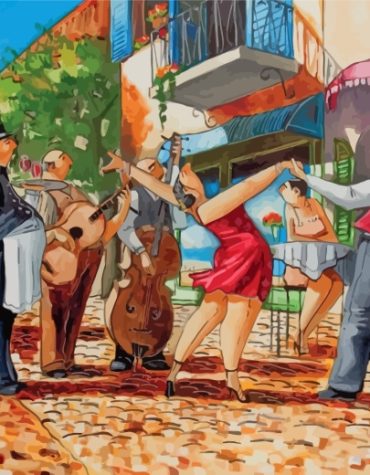 Romantic Dance Expression Paint By Numbers