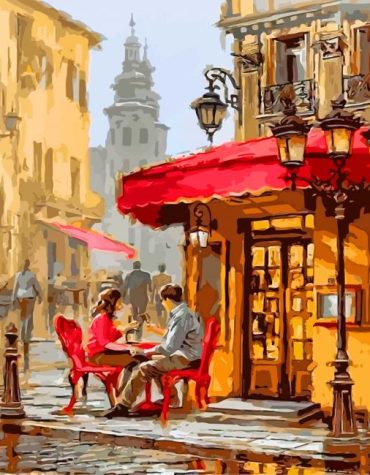 Romantic Coffee Date Paint By Numbers