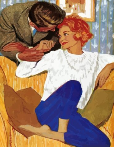 Romantic Couple Vintage Paint By Numbers