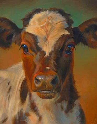 Vintage Calf Art Paint By Numbers
