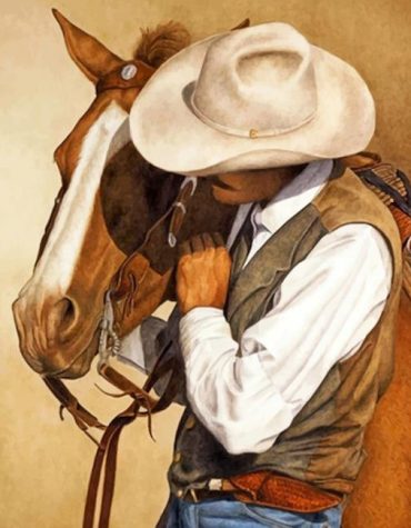 Cowboy Western Scene Paint By Numbers