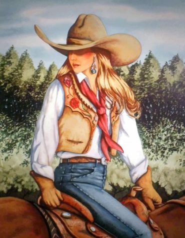 Western Cowgirl Vibes Paint By Numbers