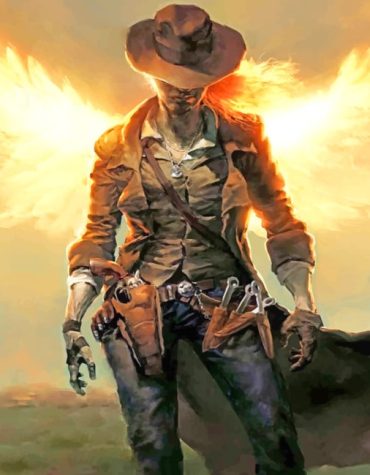 Cowgirl Vintage Fire Paint By Numbers