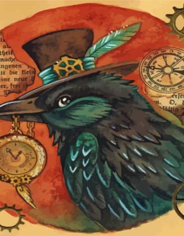 Crow Steampunk Bird Paint By Numbers