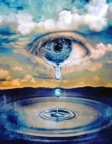 Crying Eye Surrealism Paint By Numbers