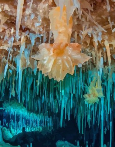 Crystal Cave Landscapes Paint By Numbers
