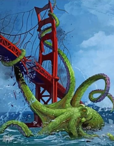 Cthulhu on the Golden Gate Paint By Numbers