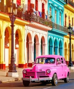 Cuban Cars in Havana Paint By Numbers