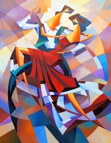 Cubist Colorful Dancers Paint By Numbers
