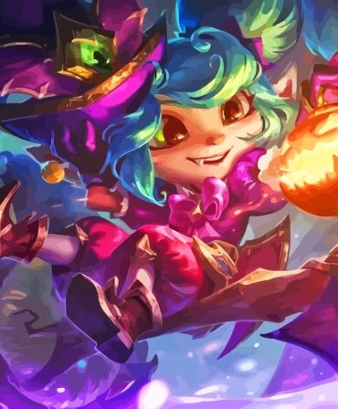 Bewitching Cartoon Witches Paint By Numbers