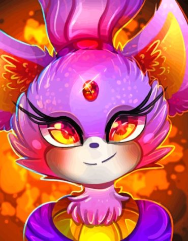 Blaze from Sonic Paint By Numbers