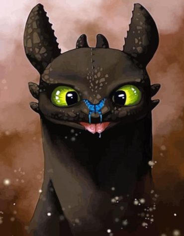 Cute Ohnezahn and Butterfly Journey Paint By Numbers