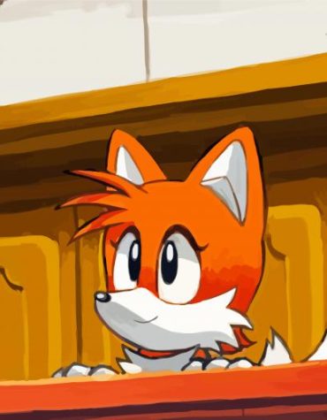 Cute Tails Sonic Character Paint By Numbers