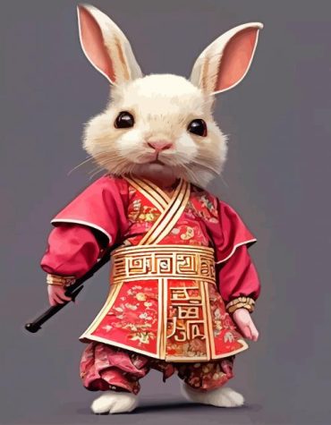 Cute Cartoon Bunny Paint By Numbers