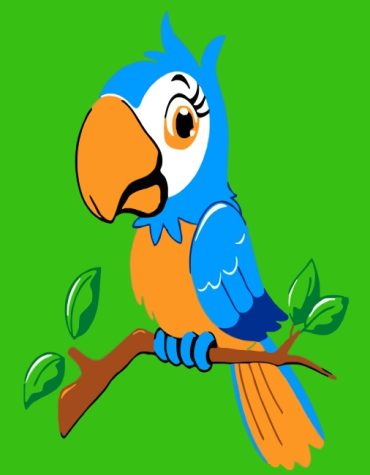 Cute Bird Painting for Kids Paint By Numbers