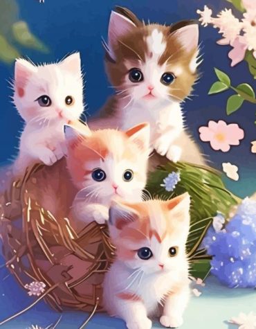 Cute Kittens Paint By Numbers