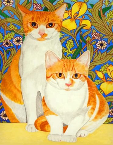 Cute Cats Illustration Paint By Numbers