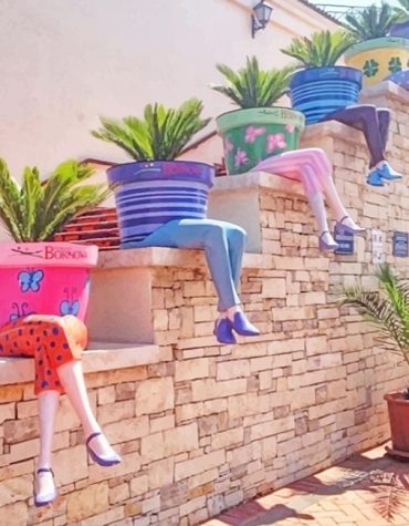 Cute Pot People with Colorful Flowers Paint By Numbers