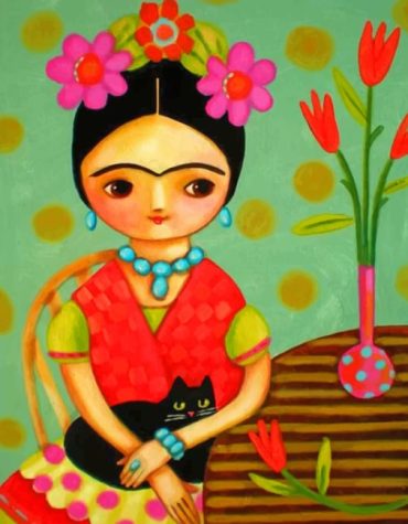 Cute Frida Kahlo Masterpiece Paint By Numbers