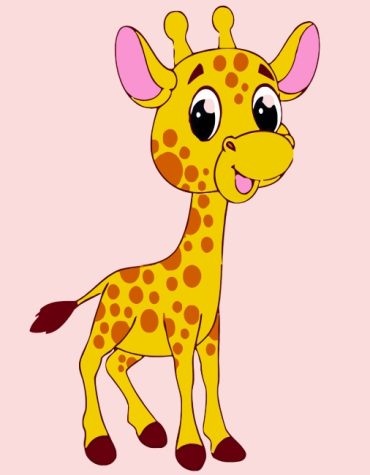 Easy Giraffe Fun for Kids Paint By Numbers