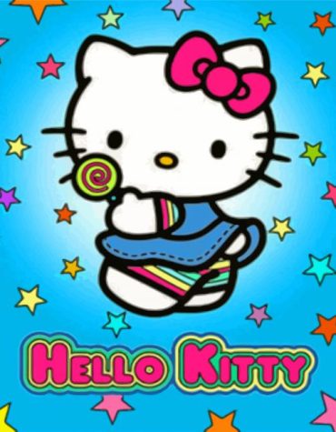 Cute Cartoon Hello Kitty Paint By Numbers