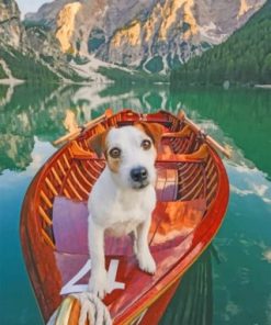 Jack Russell Adventures in Lake Louise Paint By Numbers