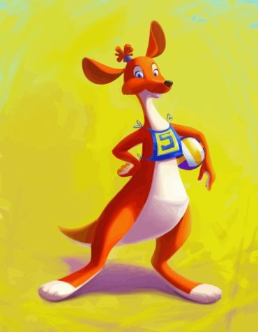 Cute Kangaroo Wildlife Paint By Numbers