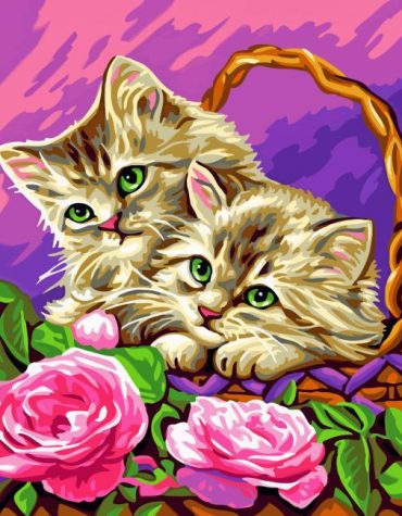 Cute Pet Cats Paint By Numbers