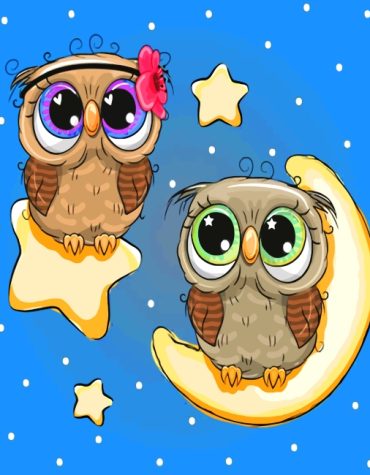 Cute Owl Collection Paint By Numbers