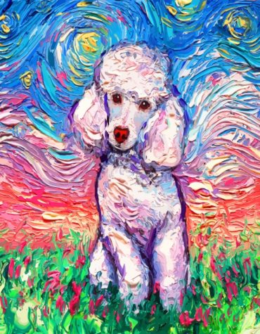 Adorable Poodle Pup Paint By Numbers